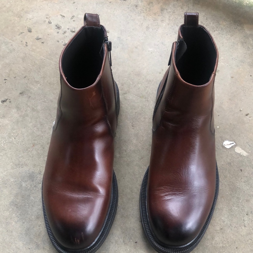 Zara leather boots